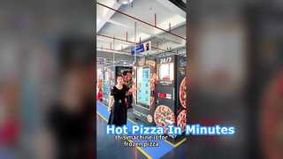 Distributeur automatique de pizzas | Pizza Reta réfrigérée 24 heures sur 24, ramassage intelligent et chauffage bimode sans pilote