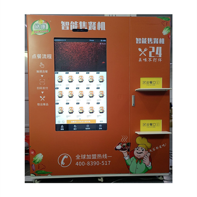 Distributeur automatique chaud de nourriture de micro-onde d'ODM d'OEM avec le grand écran tactile de 49 pouces pour la publicité