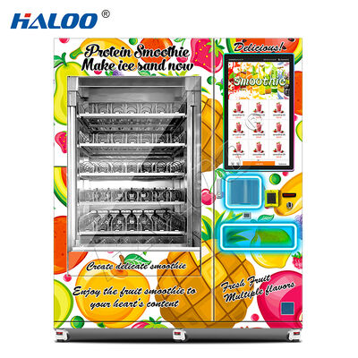 Haloo 32 inch fruit smoothie vending machine with 175 cups of large capacity color steel plate material  sturdy and durable