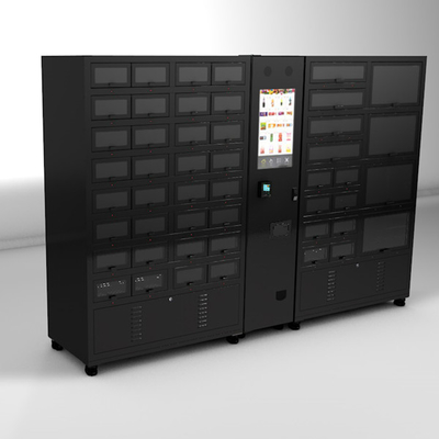Frigorifiez le distributeur automatique de casier avec le distributeur automatique de refroidissement de casier de couleur noire de 48 cellules
