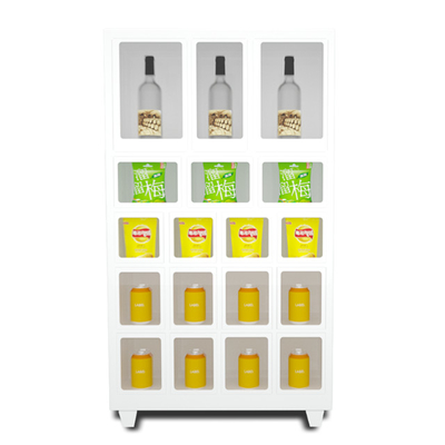 Distributeur automatique de casier d'accessoires de Haloo pour des casse-croûte et le vin