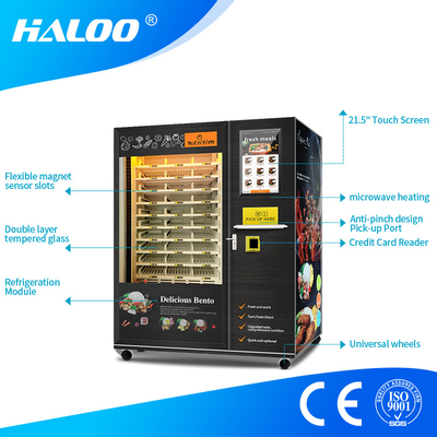 Distributeur automatique de nourriture en libre-service 24h/24 avec chauffage par micro-ondes