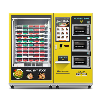 Le distributeur automatique de chauffage chaud complètement automatique de nourriture a adapté le distributeur automatique aux besoins du client chaud de nourriture