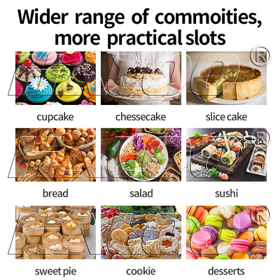 Distributeur automatique automatique de nourriture fraîche de salade de distributeur automatique de petit gâteau de réfrigérateur de système d'ascenseur avec l'écran tactile 21.5inch