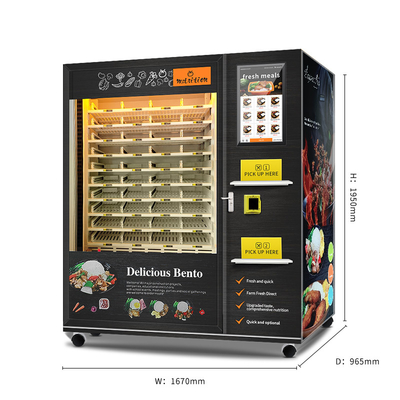 Micro-onde chaude chaude complètement automatique de distributeur automatique de nourriture de distributeur automatique de nourriture
