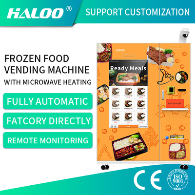 Grand distributeur automatique complètement automatique d'aliments surgelés de distributeur automatique d'aliments surgelés d'écran tactile avec le chauffage 45S rapide