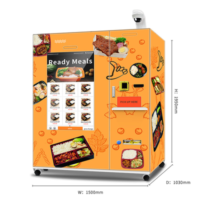 Grand distributeur automatique complètement automatique d'aliments surgelés de distributeur automatique d'aliments surgelés d'écran tactile avec le chauffage 45S rapide