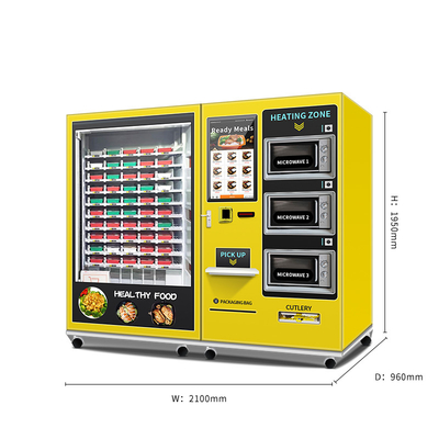 L'arme semi-automatique nutritive de distributeur automatique de régime de nourriture saine de GYMNASE a adapté le distributeur automatique aux besoins du client chaud de nourriture avec la micro-onde 3