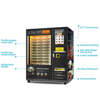 Distributeur automatique chaud tout préparé de nourriture de distributeur automatique de repas de nourriture pour les repas prêts avec la fonction de chauffage