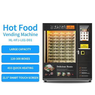 Distributeur automatique automatique de nourriture de grande capacité de 120 boîtes avec la fonction de refroidissement et de chauffage