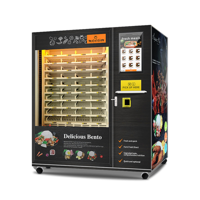 Distributeur automatique automatique de nourriture de grande capacité de 120 boîtes avec la fonction de refroidissement et de chauffage