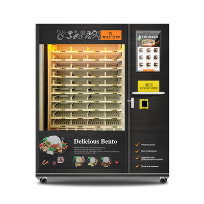 Distributeur automatique automatique de nourriture de grande capacité de 120 boîtes avec la fonction de refroidissement et de chauffage