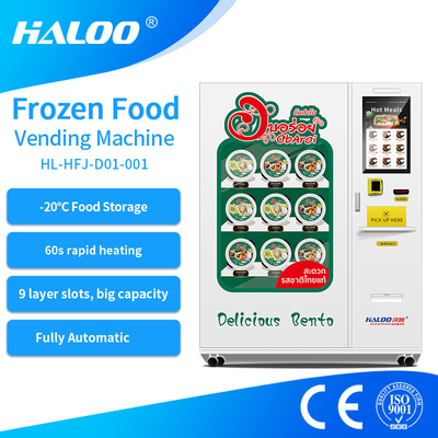 Moins 20 distributeur automatique congelé de nourriture de Bento Breakfast Lunch Box Dumplings de repas de préparation de Celsius de degré avec la fonction de chauffage rapide