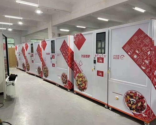 Distributeur automatique fait sur commande congelé de chauffage par micro-ondes de repas de nourriture fraîche