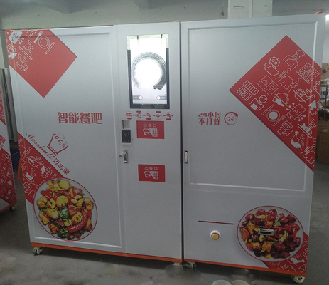 Distributeur automatique fait sur commande congelé de chauffage par micro-ondes de repas de nourriture fraîche
