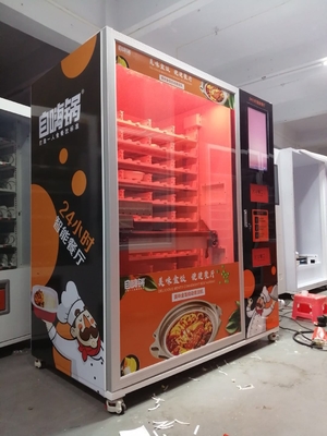 distributeur automatique de chauffage rapide de pizza de service de l'individu 3000W et distributeur automatique chaud de nourriture pour le bureau d'aéroport