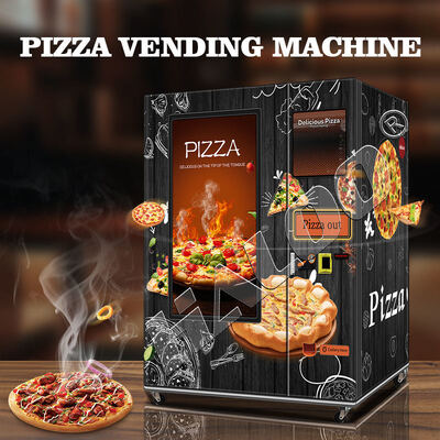 Distributeur automatique de pizzas avec écran tactile 49 pouces et cadre de porte entièrement en acier capable de congeler jusqu'à -18°C