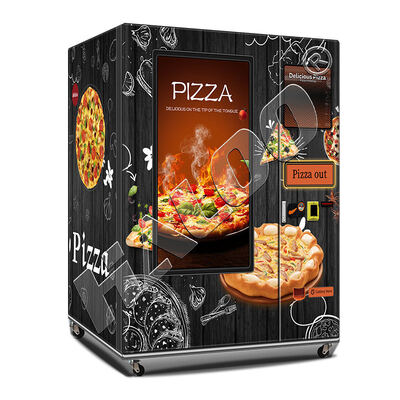 Distributeur automatique de pizzas avec écran tactile 49 pouces et cadre de porte entièrement en acier capable de congeler jusqu'à -18°C