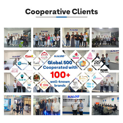 Le distributeur automatique de fleurs Haloo offre une personnalisation gratuite du logo, du matériau de la plaque métallique et prend en charge les paiements multiples.