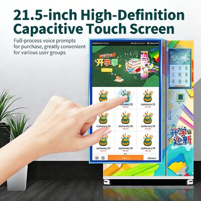 Machine à vendre de livres Haloo avec serrure électronique intelligente et épaisse porte d'armoire transparente résistante aux explosions