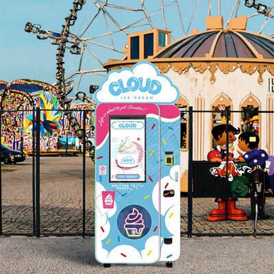 Distributeurs de crème glacée Haloo avec caisson lumineux supérieur et réducteur à vis sans fin, compresseur Embraco 1.5P importé du Brésil