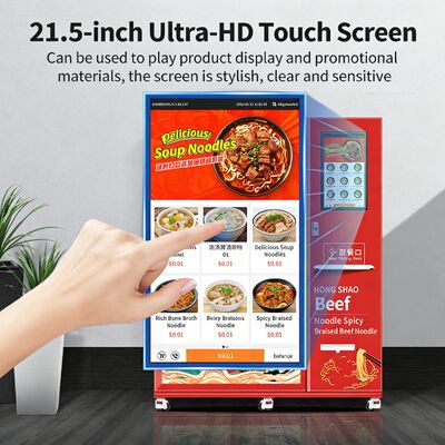 Haloo -18 °C machine à vendre de nouilles congelées avec un matériau de plaque d'acier de couleur, four à micro-ondes, chauffage à la vapeur pendant 35 secondes, servir