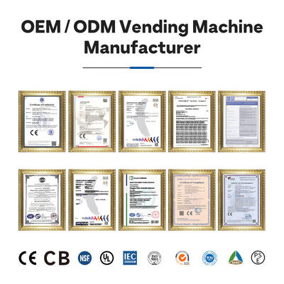 Halo 24 grille smart vending casier épaissie en tôle galvanisée coque extérieure et porte en verre à trois couches avec système de refroidissement