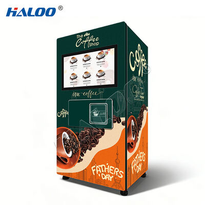 Haloo 27 pouces écran tactile chaud et froid boisson capsule machine à café avec 14 saveurs et fonction de nettoyage automatique