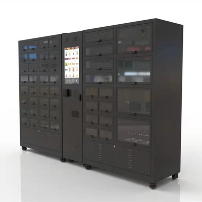 Frigorifiez le distributeur automatique de casier avec le distributeur automatique de refroidissement de casier de couleur noire de 48 cellules