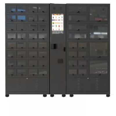 Frigorifiez le distributeur automatique de casier avec le distributeur automatique de refroidissement de casier de couleur noire de 48 cellules