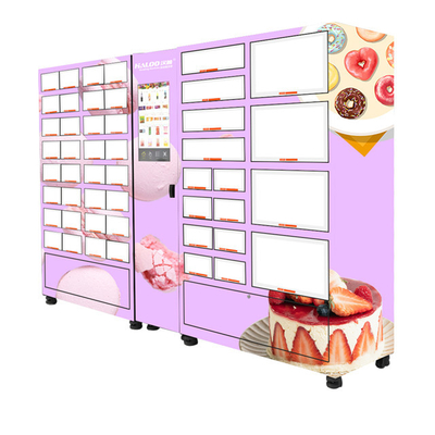 Distributeur automatique réfrigéré adapté aux besoins du client de Cabinet de fruits de mer de fleur de viande de gâteau de taille de casier