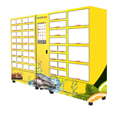 Distributeur automatique réfrigéré adapté aux besoins du client de Cabinet de fruits de mer de fleur de viande de gâteau de taille de casier