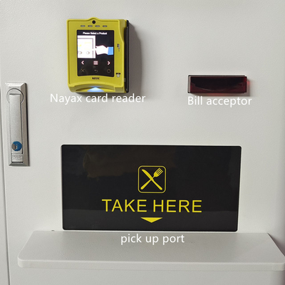 Distributeur automatique congelé de repas de distributeur automatique d'aliments surgelés de -18℃ avec le chauffage par micro-ondes