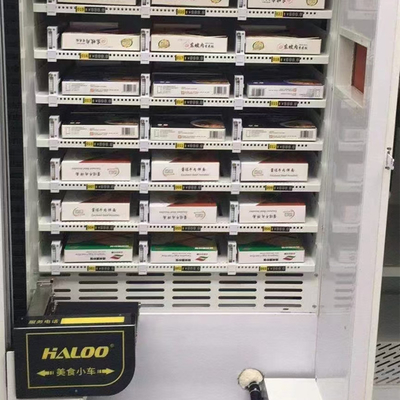 Distributeur automatique chaud de repas de nourriture de grande capacité avec le réfrigérateur et le chauffage par micro-ondes
