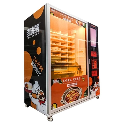 Distributeurs automatiques chauds frais de repas de grande capacité avec le double four à micro-ondes
