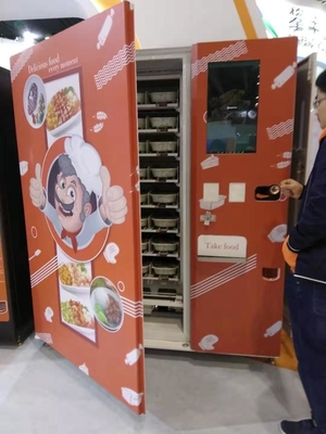 Repas de Bento Box Vending Machine Freezing vendant le distributeur automatique mécanographique de nourriture