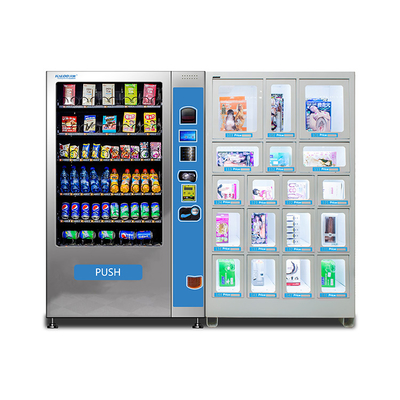 ODM combiné de distributeur automatique de casse-croûte de boissons avec 6 tiroirs 7 canaux