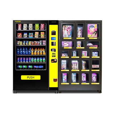 ODM combiné de distributeur automatique de casse-croûte de boissons avec 6 tiroirs 7 canaux