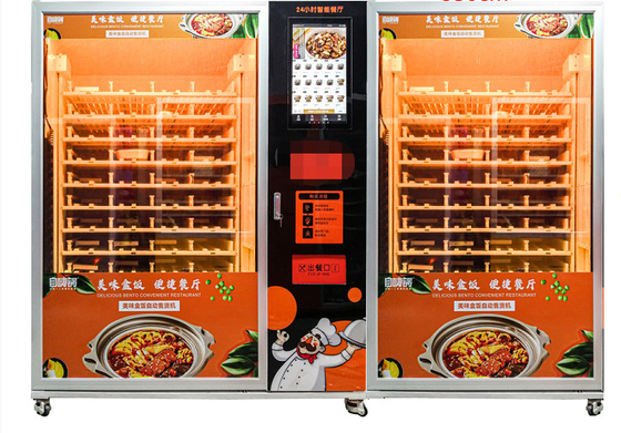 Le distributeur automatique de micro-onde pour les nourritures chaudes a chauffé le distributeur automatique
