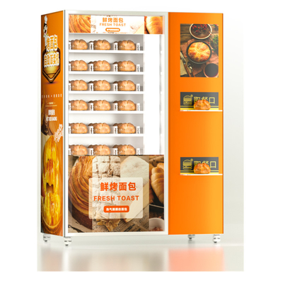 Les tartes doux de distributeur automatique de nourriture fraîche d'écran tactile pane le distributeur automatique de petits gâteaux de salade de sushi avec l'ascenseur