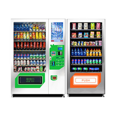 Distributeur automatique intelligent de réfrigérateur de grande capacité, distributeur automatique de casse-croûte combiné