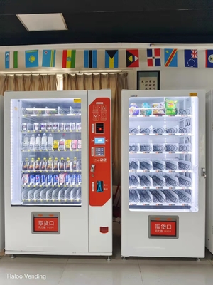 Grandes boissons de capacité et distributeur automatique combiné de casse-croûte avec de doubles distributeurs automatiques de combinaison de Cabinet