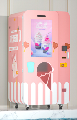 Distributeur automatique crème de Logo Free Customization Liquid Ice avec le grands écran tactile et lecteur de cartes