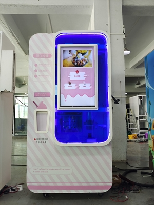 Distributeur automatique crème de Logo Free Customization Liquid Ice avec le grands écran tactile et lecteur de cartes