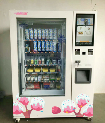 21,5 distributeur automatique congelé de crème glacée de congélateur de distributeur automatique de crème glacée de festins d'écran tactile