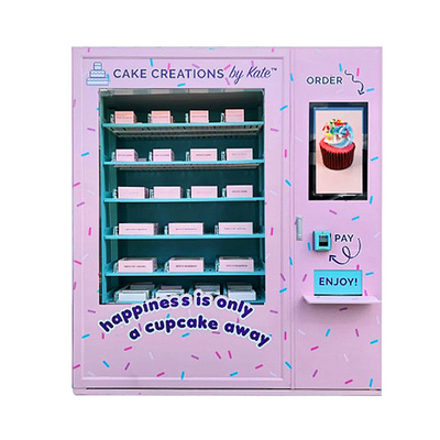 8 étagères arrose le distributeur automatique de petit gâteau avec l'ascenseur et le réfrigérateur