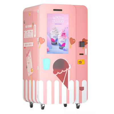Distributeur automatique mou extérieur complètement automatique de crème glacée de service
