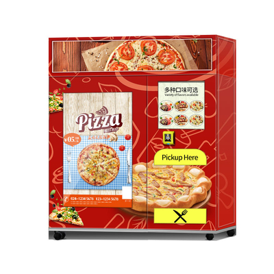 Distributeur automatique de pizza d'écran tactile avec le système de chauffage et le système de boulangerie