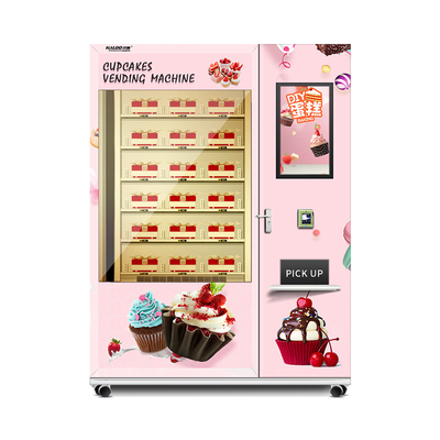 distributeur automatique automatique d'écran tactile de distributeur automatique de gâteau de service de l'individu 24h pour le gâteau