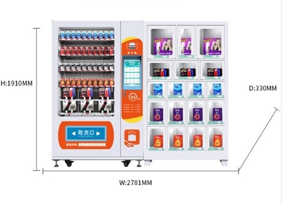 Distributeur automatique OEM ODM pour produits de beauté avec 18 casiers